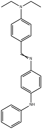 N-(4-(DIETHYLAMINO)BENZYLIDENE)-N'-PHENYL-1,4-PHENYLENEDIAMINE Struktur