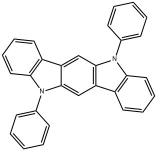 5,11-ジフェニルインドロ[3,2-b]カルバゾール 化学構造式
