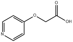 2-(ピリジン-4-イルオキシ)酢酸 化学構造式