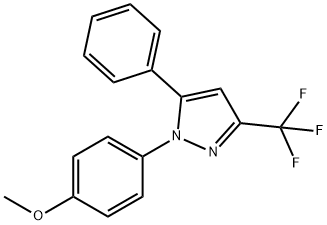 1-(4-methoxyphenyl)-5-phenyl-3-(trifluoromethyl)-1H-pyrazole Structure