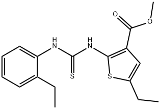 590353-88-1 methyl 5-ethyl-2-(3-(2-ethylphenyl)thioureido)thiophene-3-carboxylate