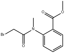 methyl 2-(2-bromo-N-methylacetamido)benzoate 化学構造式