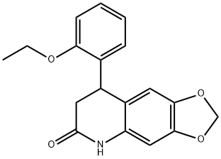 8-(2-Ethoxyphenyl)-7,8-dihydro-1,3-Dioxolo[4,5-g]quinolin-6(5H)-one Structure