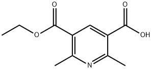 5-(ethoxycarbonyl)-2,6-dimethylnicotinic acid 结构式
