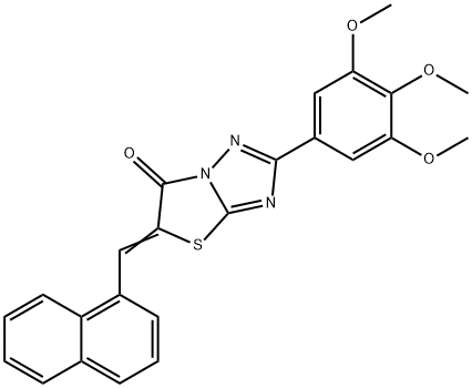 (5Z)-5-(naphthalen-1-ylmethylidene)-2-(3,4,5-trimethoxyphenyl)[1,3]thiazolo[3,2-b][1,2,4]triazol-6(5H)-one|