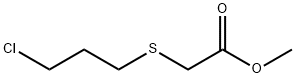 2-[(3-クロロプロピル)スルファニル]酢酸メチル 化学構造式
