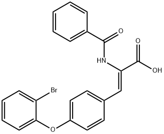 639517-90-1 (2Z)-2-(benzoylamino)-3-[4-(2-bromophenoxy)phenyl]prop-2-enoic acid