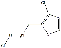 (3-Chlorothiophen-2-yl)methanamine hydrochloride Struktur