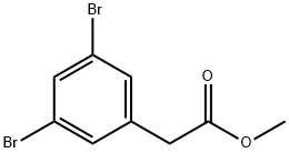 (3,5-Dibromo-phenyl)-acetic acid methyl ester Struktur