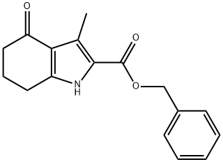 Benzyl 3-methyl-4-oxo-4,5,6,7-tetrahydro-1H-indole-2-carboxylate Structure