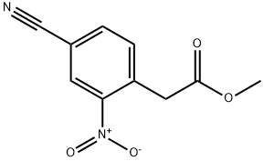 Methyl 2-(4-cyano-2-nitrophenyl)acetate Struktur