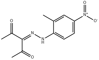 3-[(2-methyl-4-nitrophenyl)hydrazono]-2,4-pentanedione Struktur