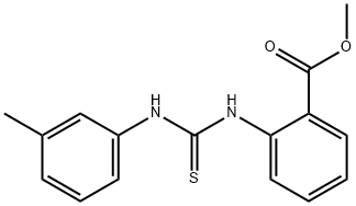 methyl 2-(3-(m-tolyl)thioureido)benzoate 化学構造式