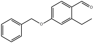 4-(benzyloxy)-2-ethylbenzaldehyde Struktur