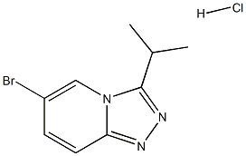 6-Bromo-3-isopropyl-[1,2,4]triazolo[4,3-a]pyridine hydrochloride Struktur