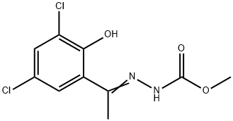 (Z)-methyl 2-(1-(3,5-dichloro-2-hydroxyphenyl)ethylidene)hydrazinecarboxylate,669733-00-0,结构式