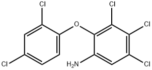 3,4,5-Trichloro-2-(2,4-dichlorophenoxy)aniline Structure