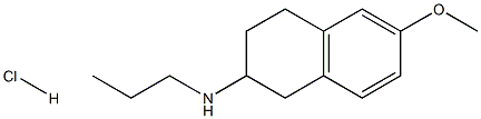 6-methoxy-N-propyl-2-aminotetraline hydrochloride Struktur
