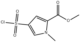 4-(氯磺酰基)-1-甲基-1H-吡咯-2-羧酸甲酯 结构式