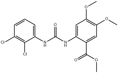 methyl 2-(3-(2,3-dichlorophenyl)ureido)-4,5-dimethoxybenzoate,701948-30-3,结构式