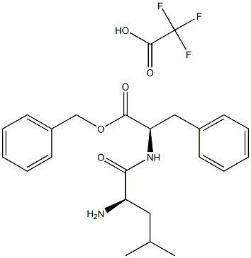 苄基L-亮氨酰-L-苯丙氨酸酯2,2,2-三氟乙酸酯,70637-28-4,结构式