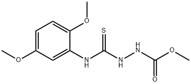 methyl 2-((2,5-dimethoxyphenyl)carbamothioyl)hydrazinecarboxylate Structure