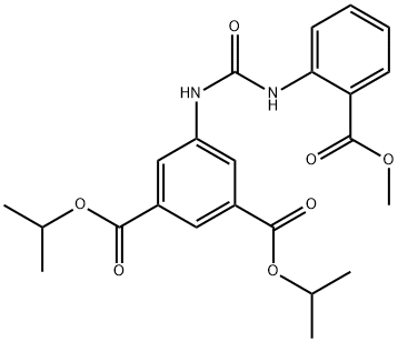 diisopropyl 5-(3-(2-(methoxycarbonyl)phenyl)ureido)isophthalate Structure