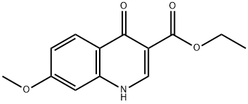 7-甲氧基-4-氧代-1,4-二氢喹啉-3-羧酸乙酯,71083-05-1,结构式