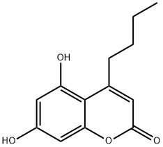 4-butyl-5,7-dihydroxy-2H-chromen-2-one Structure