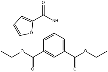 diethyl 5-(furan-2-carboxamido)isophthalate Struktur