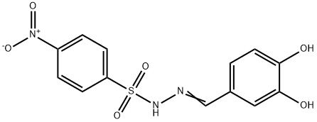 (E)-N'-(3,4-dihydroxybenzylidene)-4-nitrobenzenesulfonohydrazide Structure