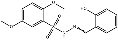 (Z)-N'-(2-hydroxybenzylidene)-2,5-dimethoxybenzenesulfonohydrazide Structure