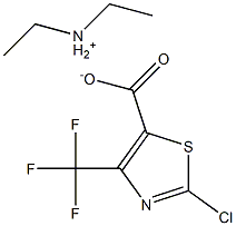 Diethylammonium 2-chloro-4-(trifluoromethyl)thiazole-5-carboxylate 结构式