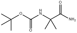 BOC-2-氨基异丁酸酰胺 结构式