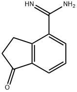 1-OXO-2,3-DIHYDRO-1H-INDENE-4-CARBOXIMIDAMIDE(WXG00352) Structure