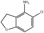 4-AMINO-5-CHLORO-2,3-DIHYDROBENZOFURAN Struktur
