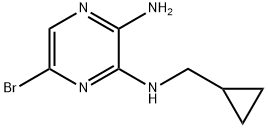 6-Bromo-N2-(cyclopropylmethyl)pyrazine-2,3-diamine Structure