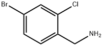 4-溴-2-氯苄胺 结构式