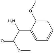 Methyl 2-amino-2-(2-methoxyphenyl)acetate Structure