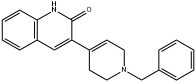 3-(1-苄基-1,2,3,6-四氢吡啶-4-基)喹啉-2-醇, 783368-14-9, 结构式