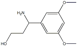 3-AMINO-3-(3,5-DIMETHOXYPHENYL)PROPAN-1-OL Struktur