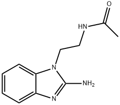 N-[2-(2-Amino-benzoimidazol-1-yl)-ethyl]-acetamide Struktur