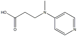 3-(methyl(pyridin-4-yl)amino)propanoic acid 化学構造式