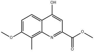 methyl 4-hydroxy-7-methoxy-8-methylquinoline-2-carboxylate,801281-89-0,结构式