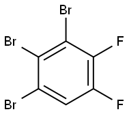 1,2-difluoro-3,4,5-tribromobenzene Structure