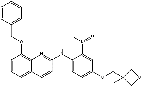 8-(benzyloxy)-2-(5-((3-methyloxetan-3-yl)methoxy)-1H-benzo[d]imidazol-1-yl)quinoline Structure