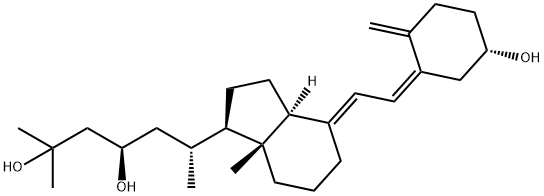 (23R)-23,25-Dihydroxycholecalciferol Structure