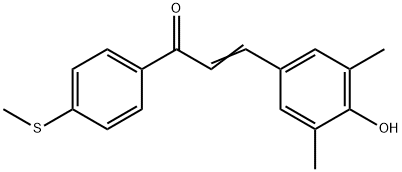 2-Propen-1-one, 3-(4-hydroxy-3,5-dimethylphenyl)-1-[4-(methylthio)phenyl]- Structure