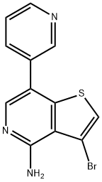 3-bromo-7-(3-pyridinyl)-Thieno[3,2-c]pyridin-4-amine Structure