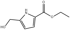5-(羟甲基)-1H-吡咯-2-甲酸乙酯, 836649-58-2, 结构式
